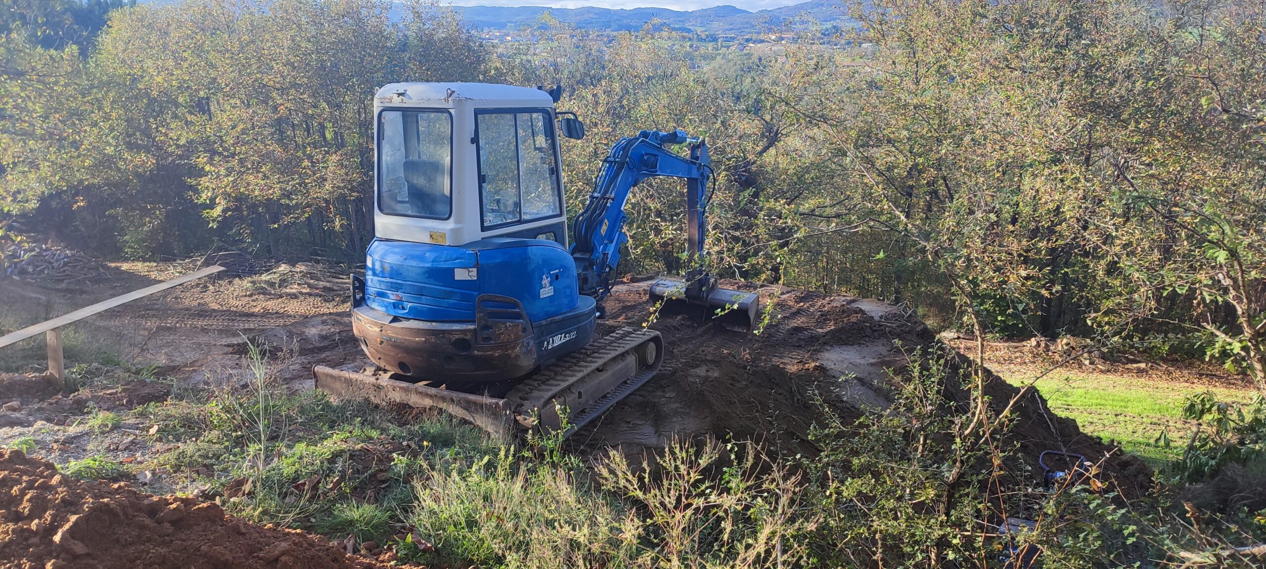 Travaux de terrassement plateforme lanceur